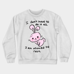 Resting Bunny Face Crewneck Sweatshirt